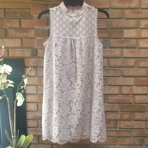Xhilaration Mauve Lace Sleeveless Babydoll Dress size Small